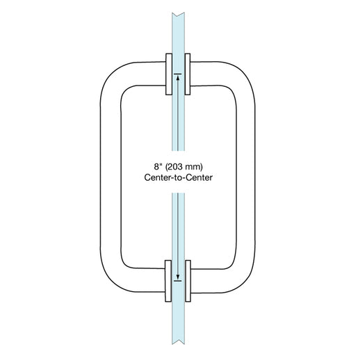 RH8X8 Series™ Round Shower Door Handles