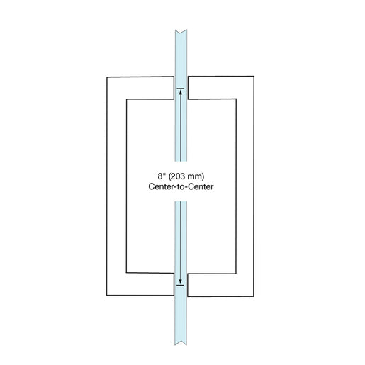 SQ8X8 Series™ Square Shower Door Handles